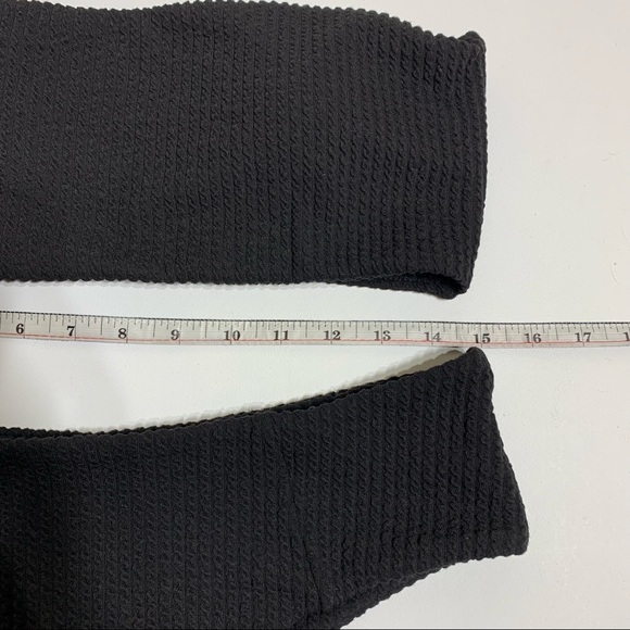 Bandeau high-waisted Crackle Fabric Bikini - Picture 3 of 4